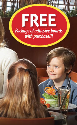 FREE Package of adhesive boards with purchase!!!